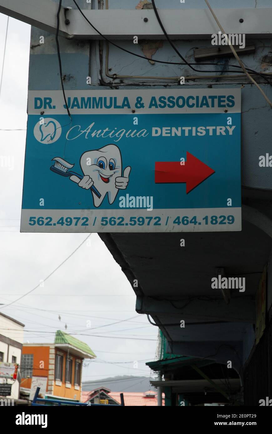Caribbean: Antigua: St John's; Dentist Stock Photo