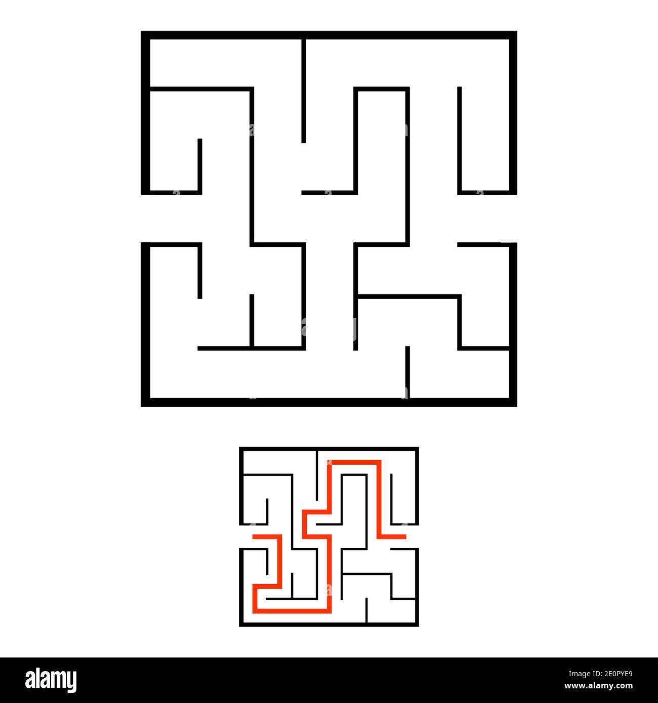 Abstact labyrinth. Educational game for kids. Puzzle for children. Maze ...