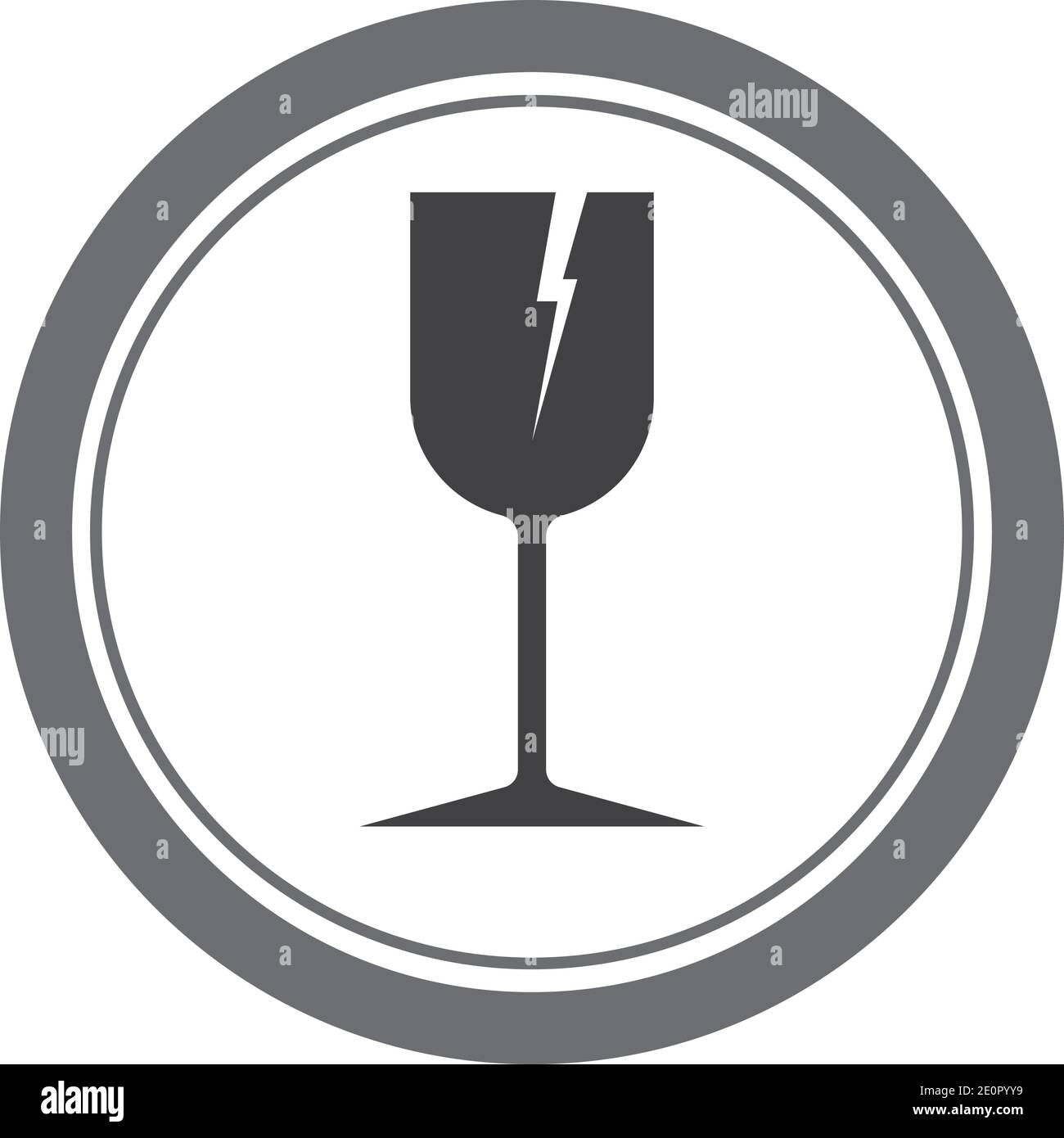 fragile glass vector icon Stock Vector Image & Art Alamy