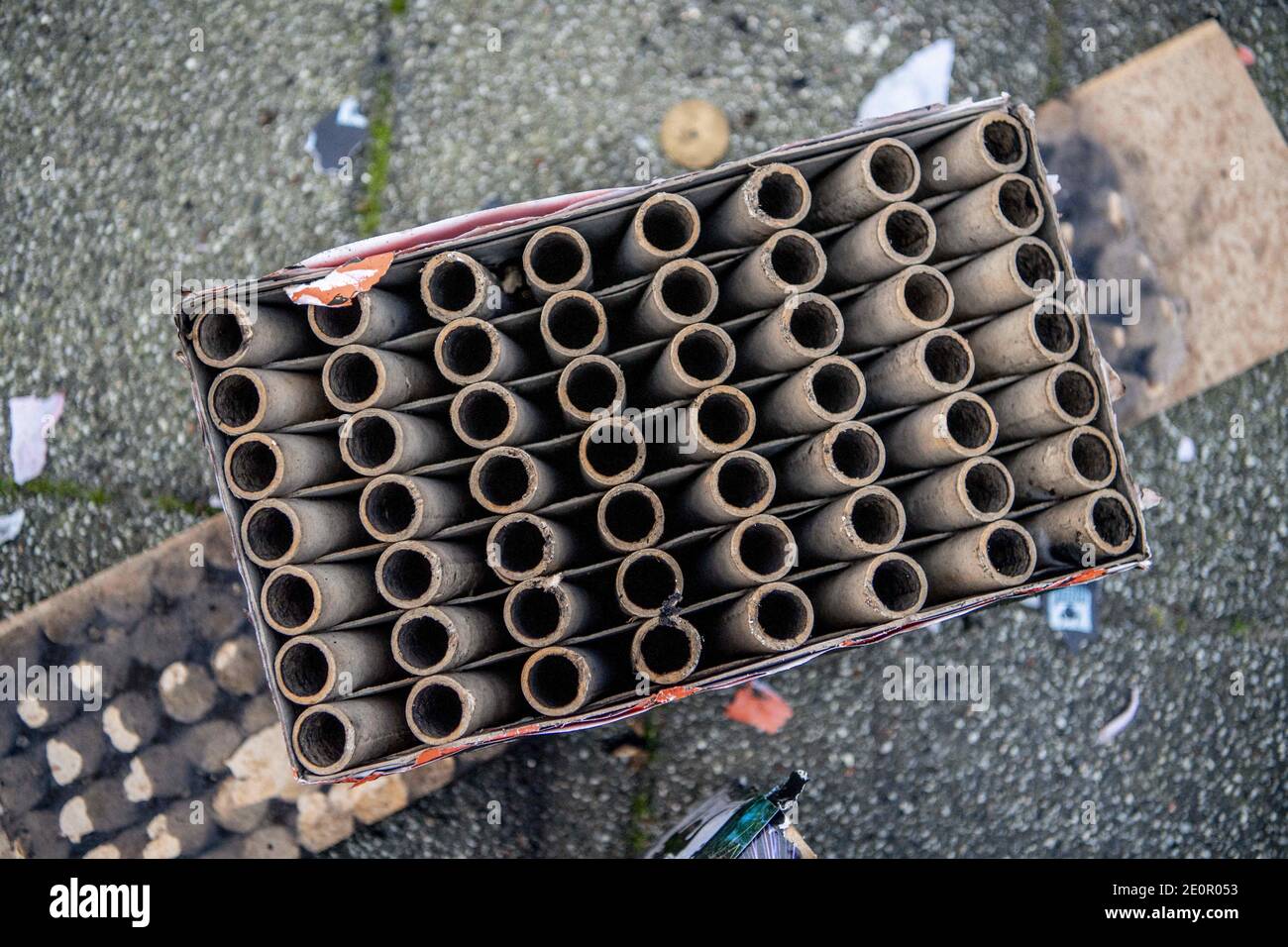Netherlands. 02nd Jan, 2021. Fireworks damage in Rotterdam, Netherlands ...