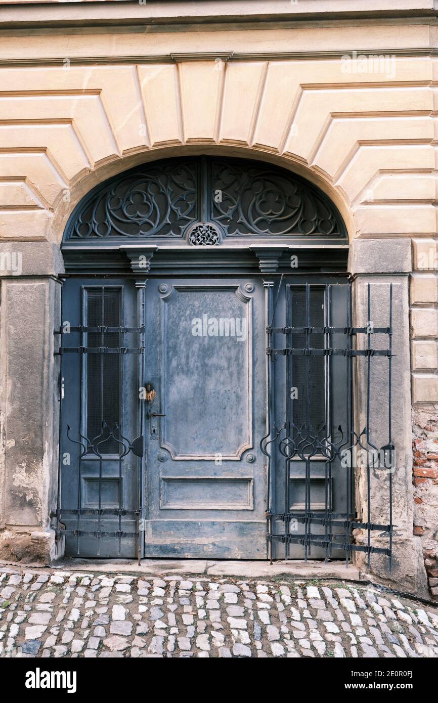 old ancient house door Stock Photo - Alamy