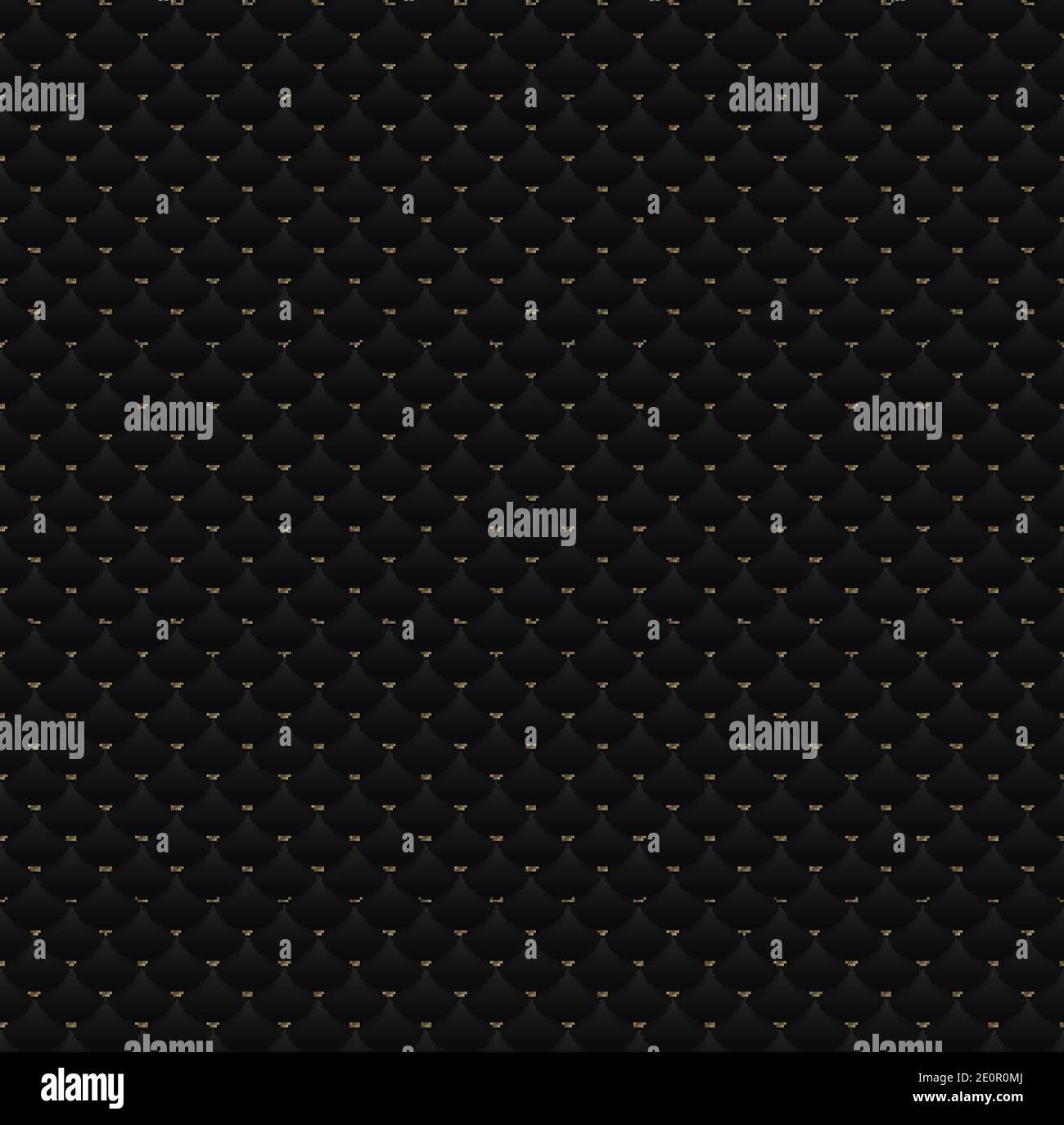 Elegant seamless pattern black circles with gold dots on dark ...