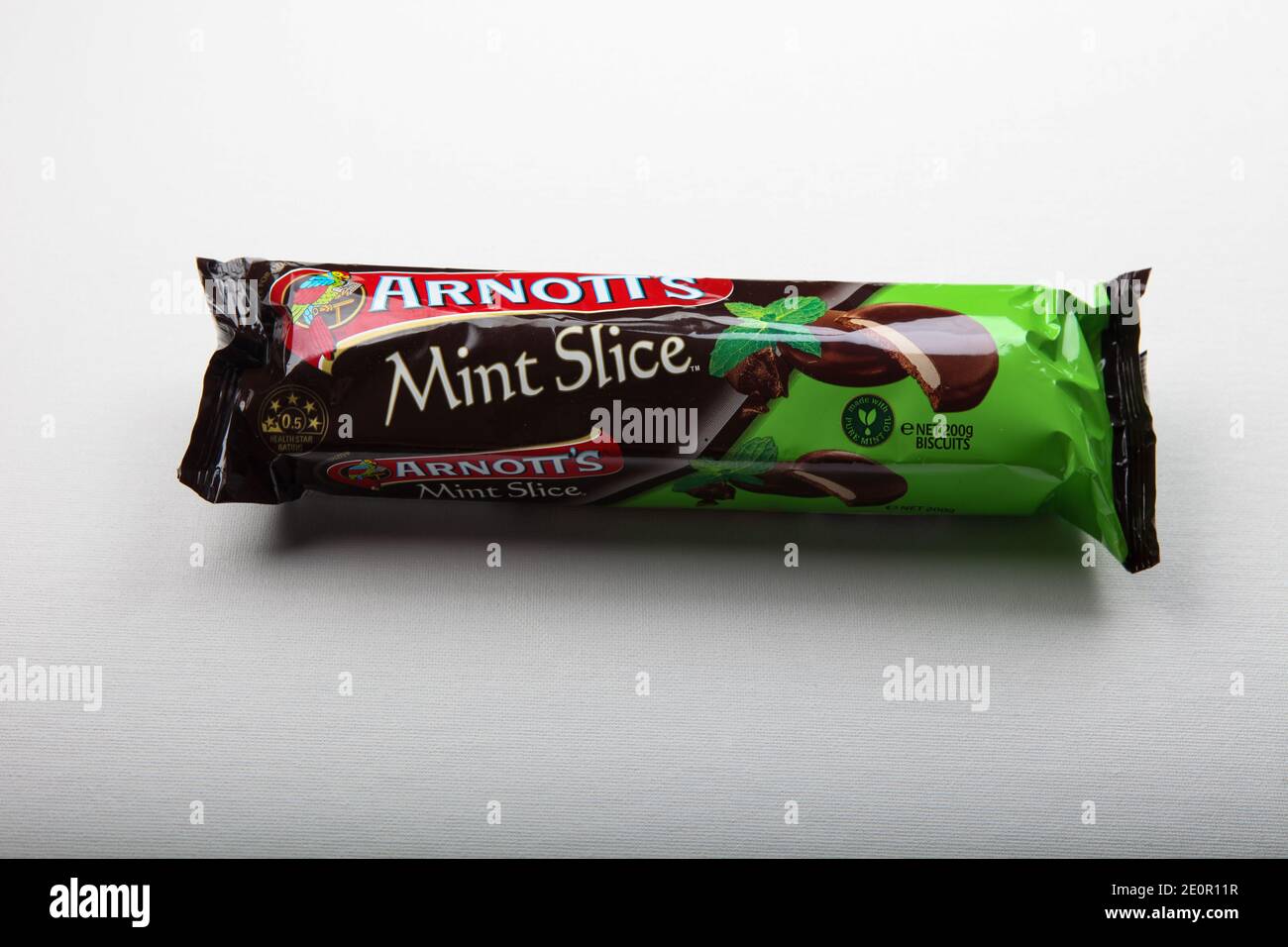 Arnott's Mint Slice biscuits Stock Photo Alamy