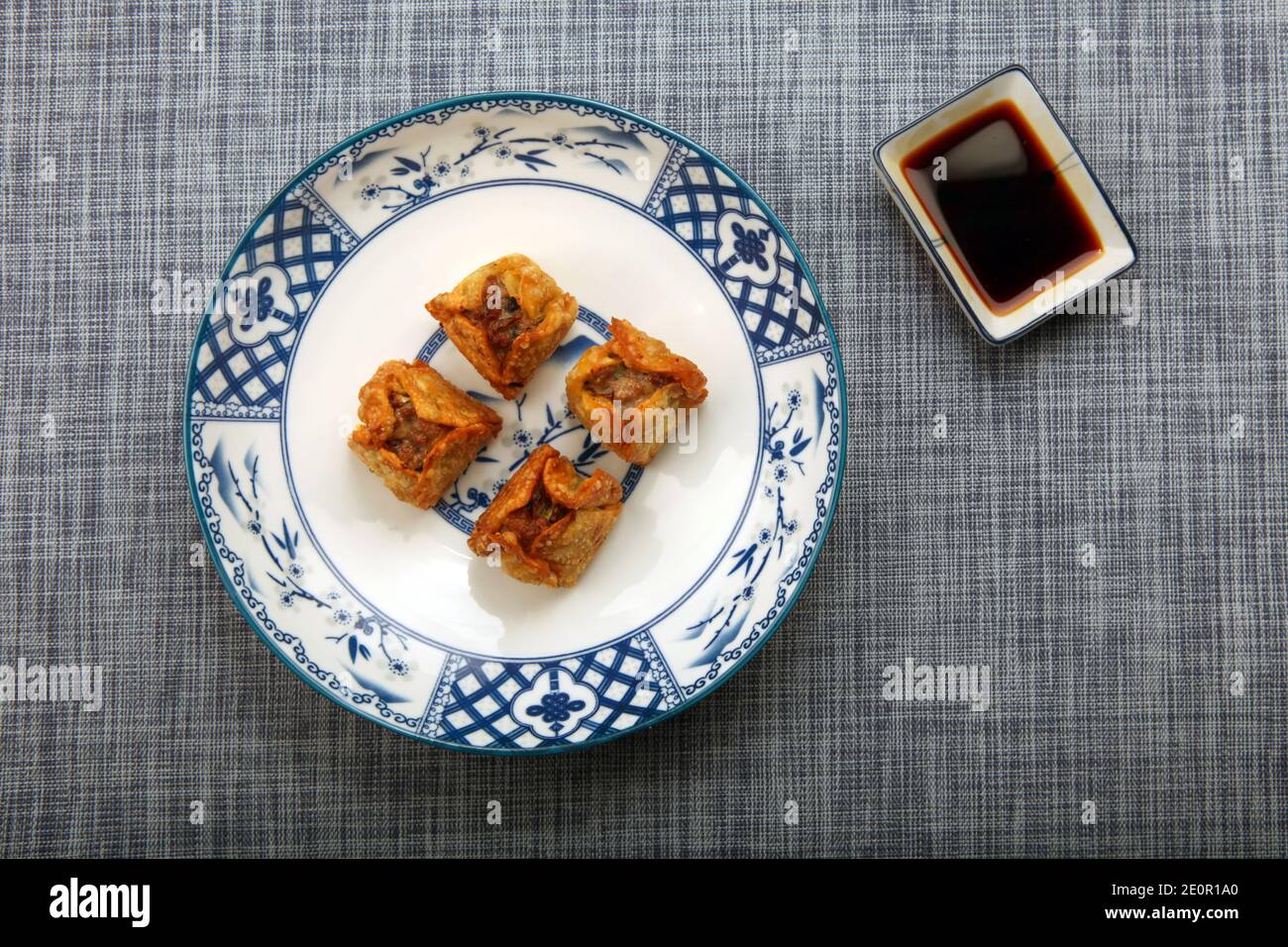 A view of Australian style fried pork dim sims Stock Photo Alamy