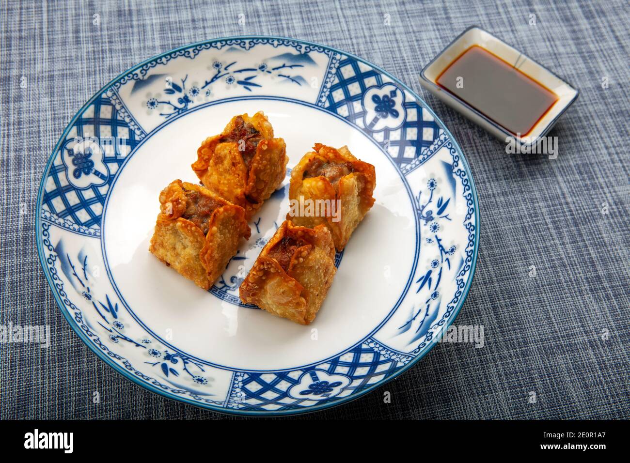 A view of Australian style fried pork dim sims Stock Photo Alamy