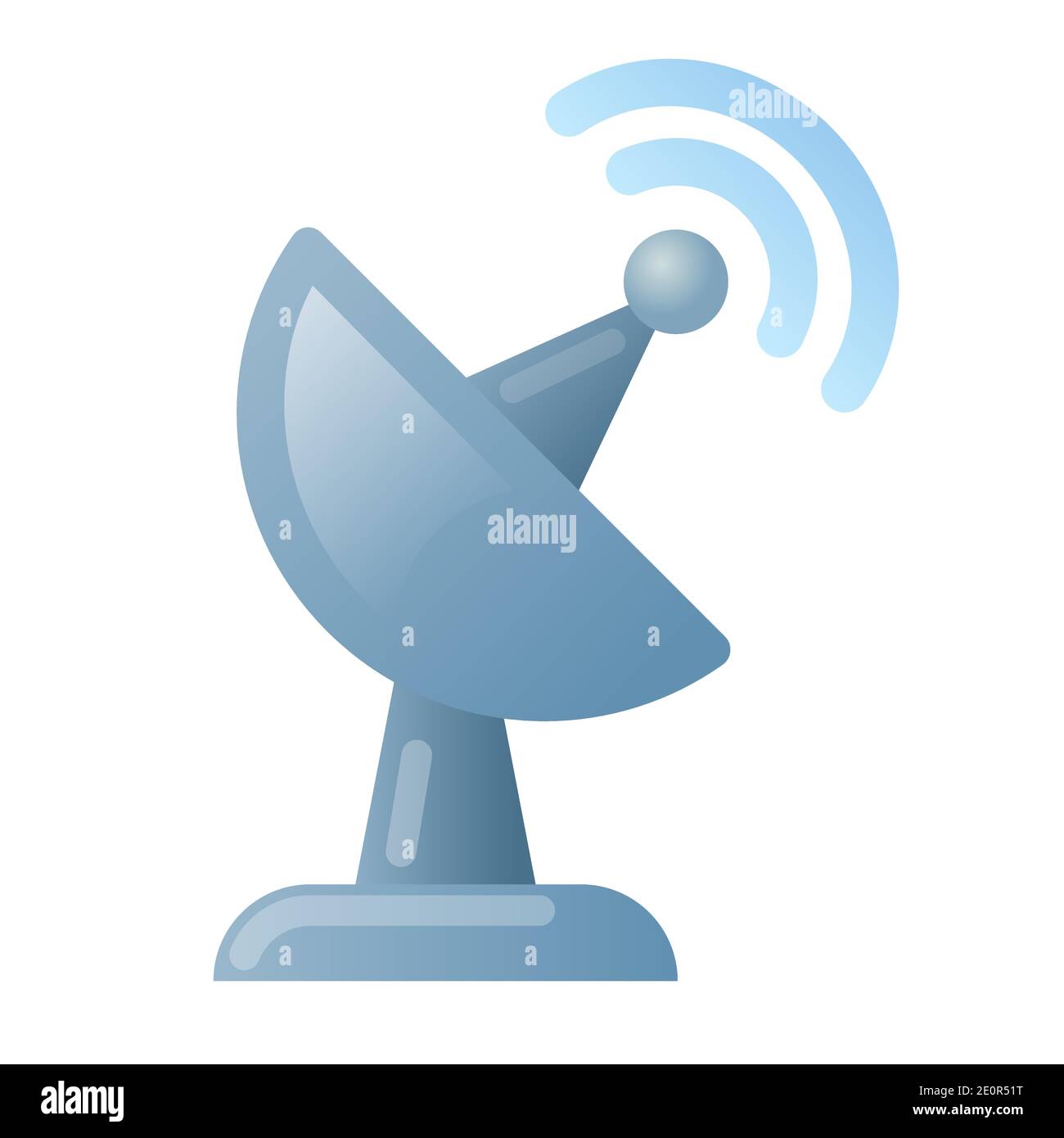 illustration of the astrology antenna icon on the white background Stock Vector