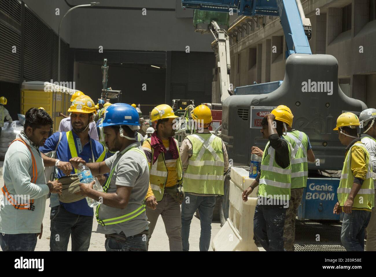 Indian guest workers in Singapore Stock Photo Alamy