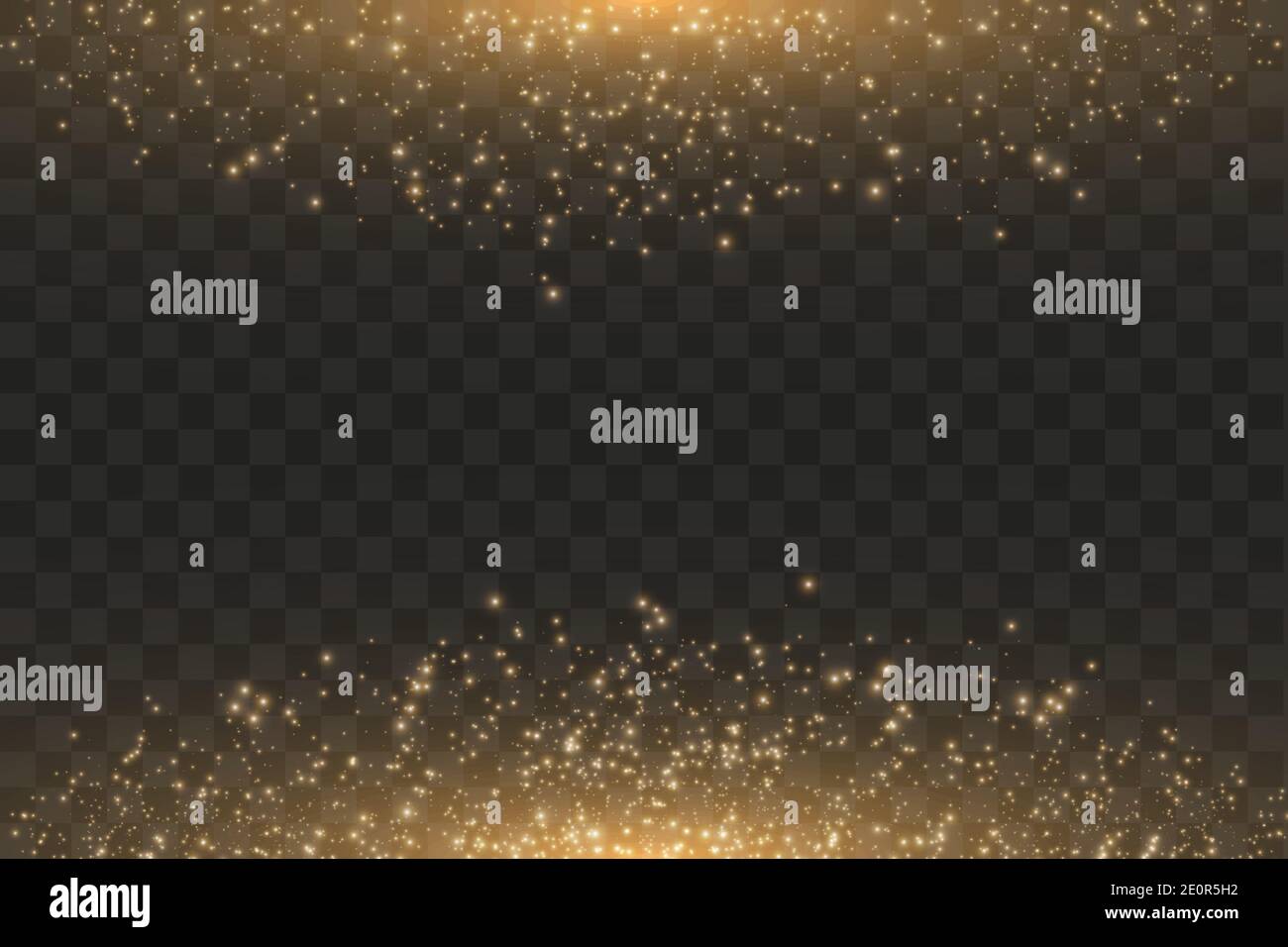 Vector golden cloud glitter wave abstract illustration. White star dust ...