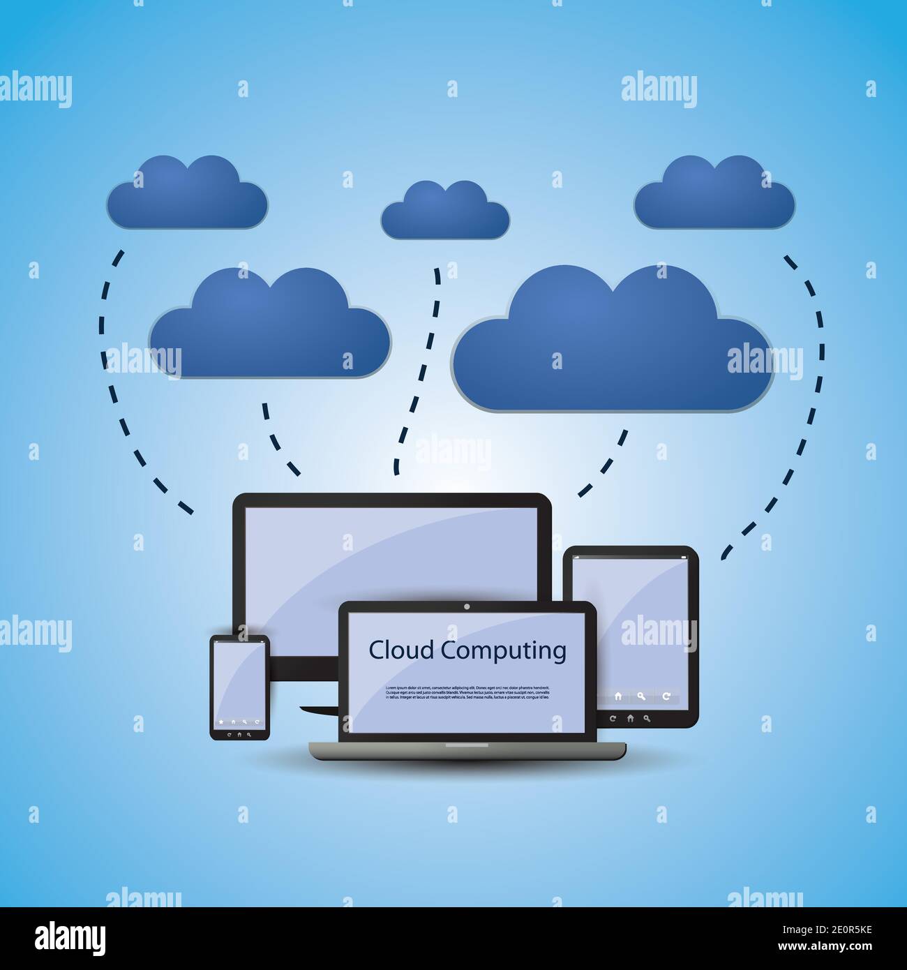 Cloud computing concept Stock Vector Image & Art - Alamy