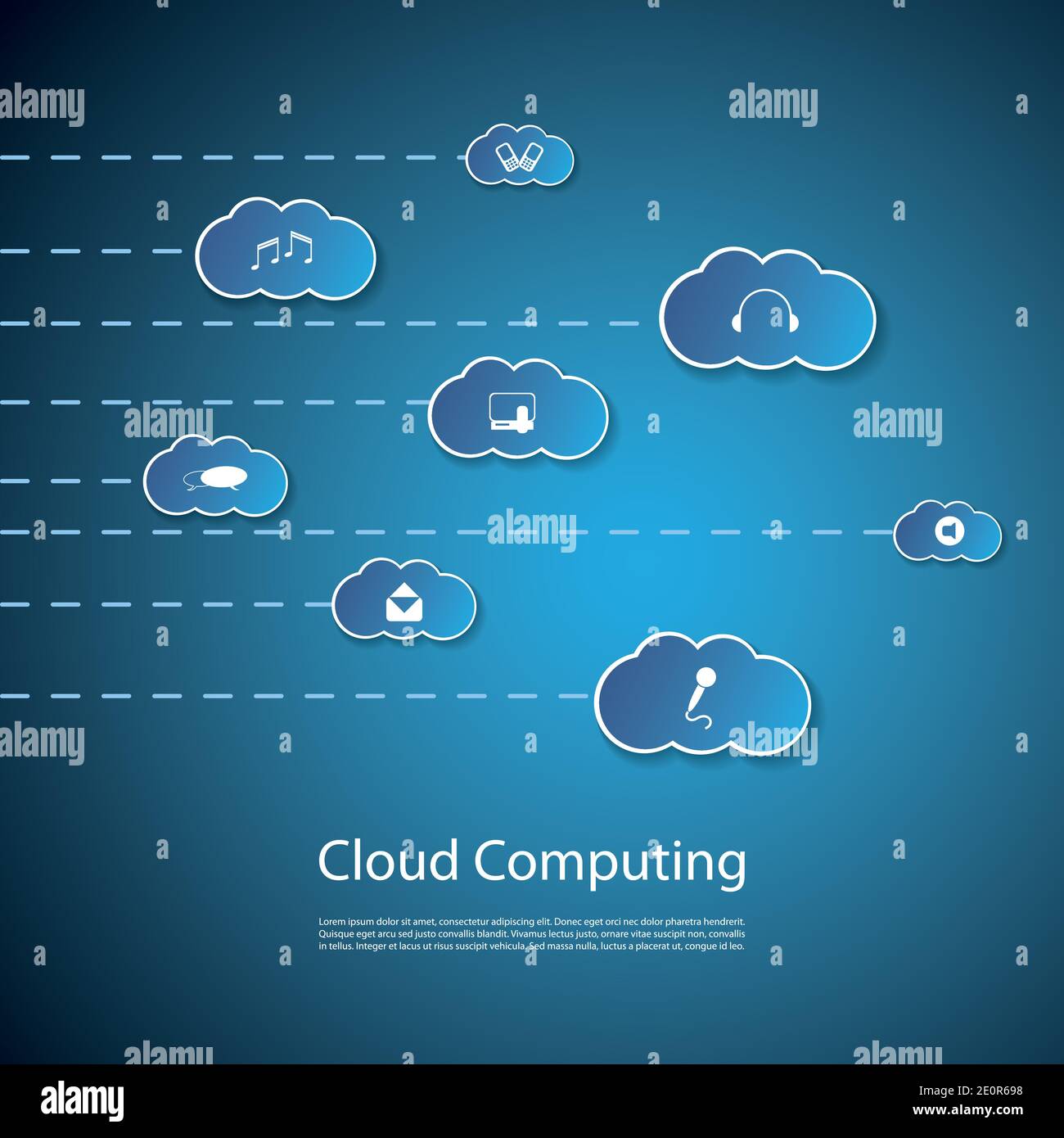 Cloud Computing Concept Stock Vector Image & Art - Alamy