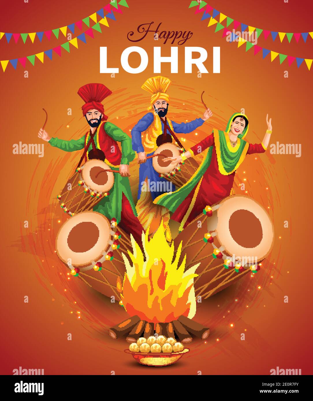Happy lohri hi-res stock photography and images - Alamy