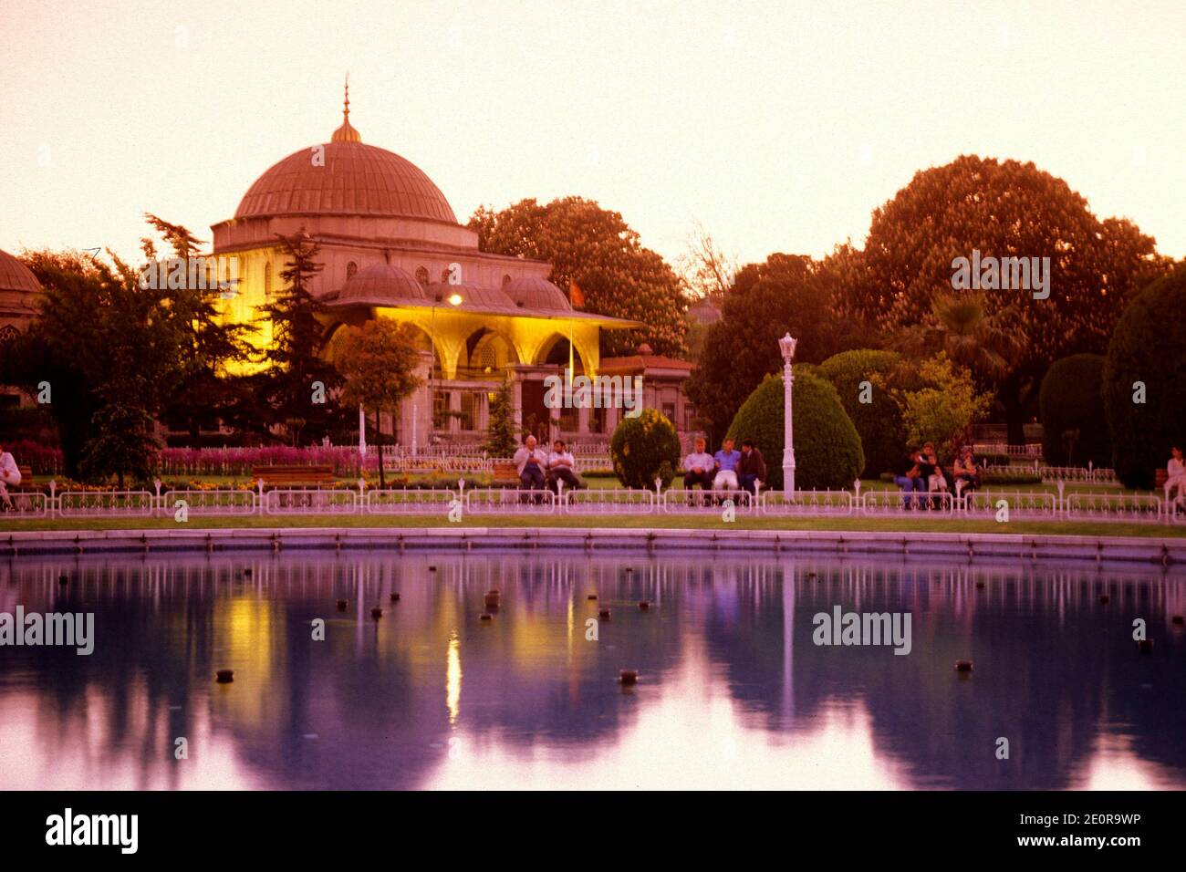 the old Hammam or Turkish Bath of Hurrem Sultan Hamami at the Hagia Sophia or Ayasofya in the old town of the city Istanbul in Turkey.  Turkey, Istanb Stock Photo