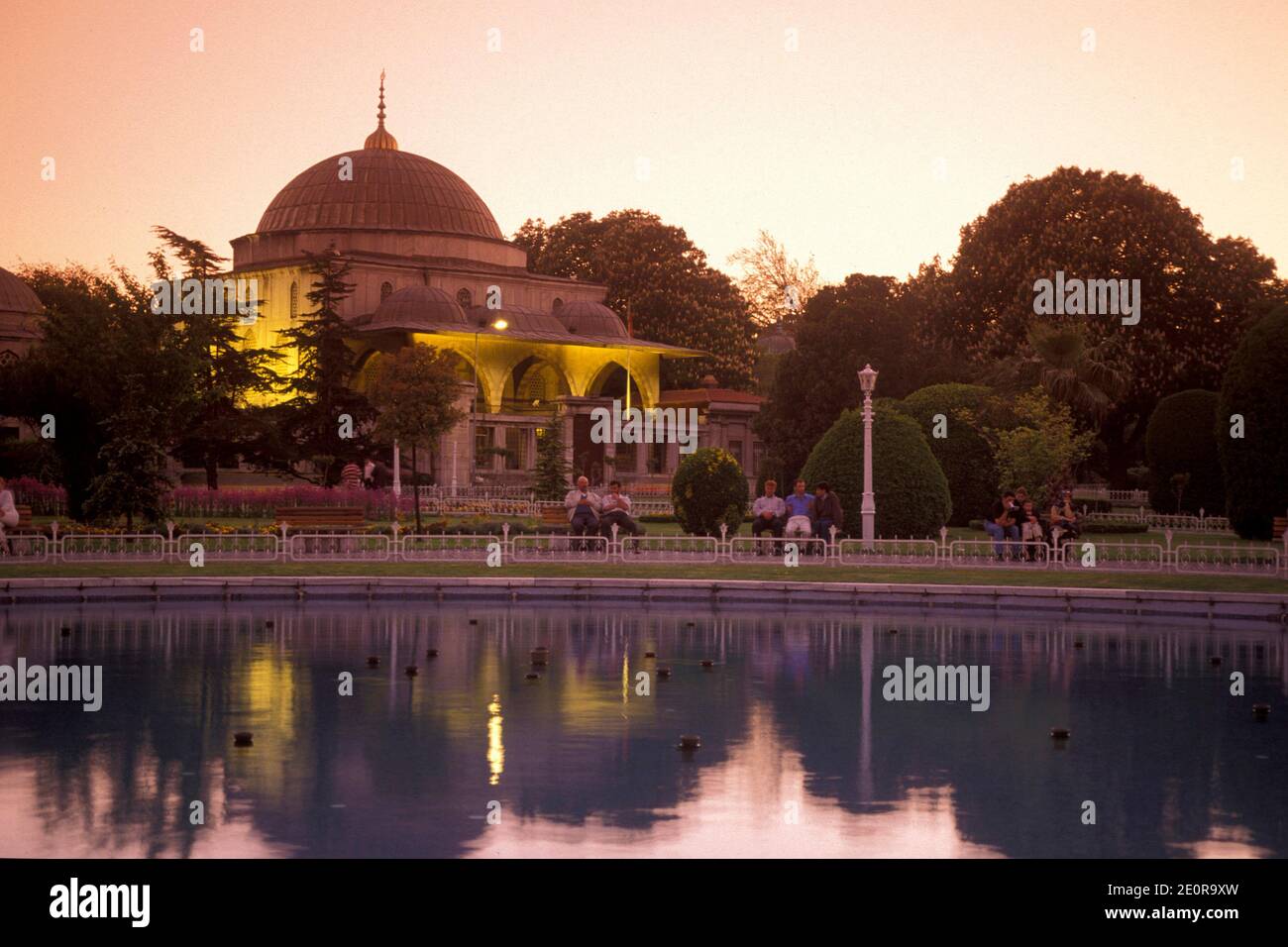 the old Hammam or Turkish Bath of Hurrem Sultan Hamami at the Hagia Sophia or Ayasofya in the old town of the city Istanbul in Turkey.  Turkey, Istanb Stock Photo