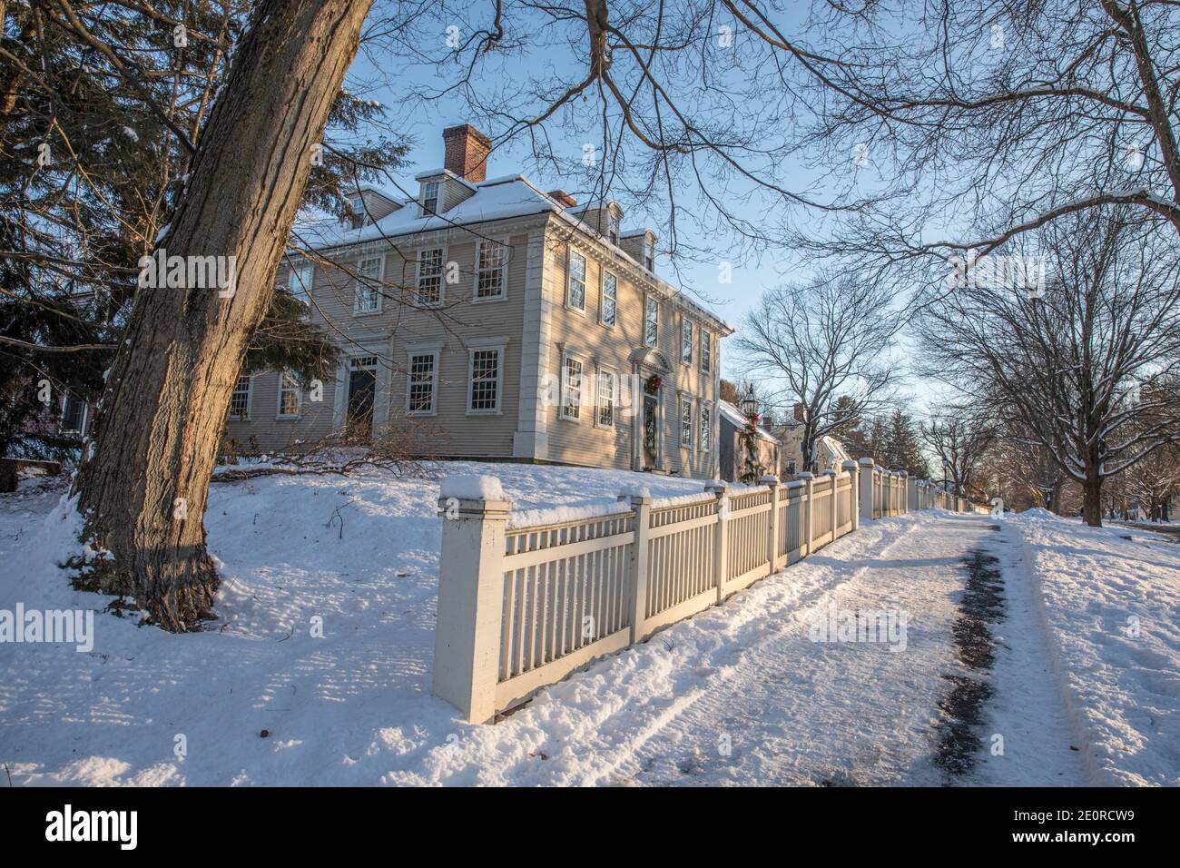 An old colonial style home in Deerfield Village, Deerfield