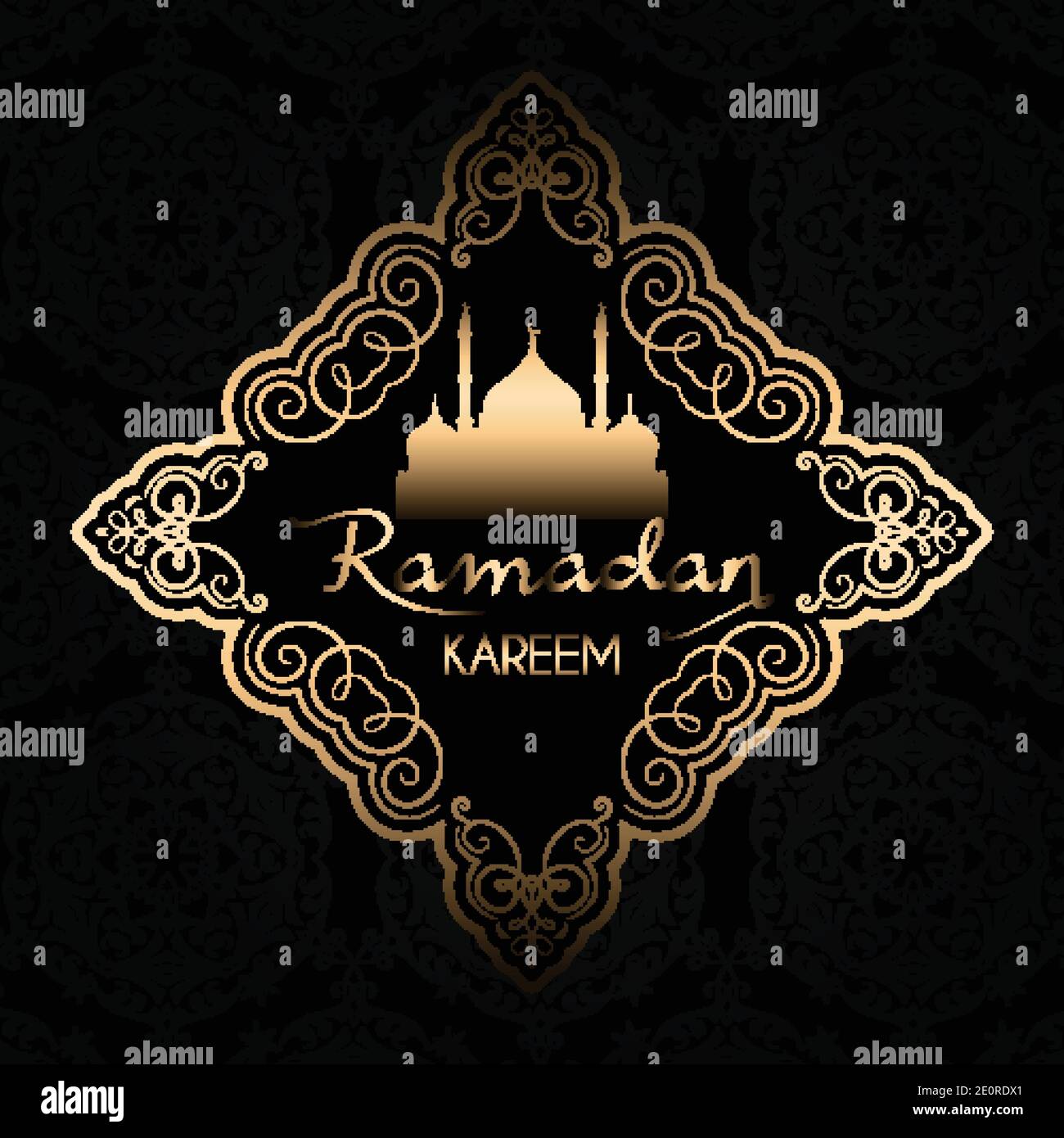 Ramadan Kareem background with stylish gold and black design Stock Vector  Image & Art - Alamy