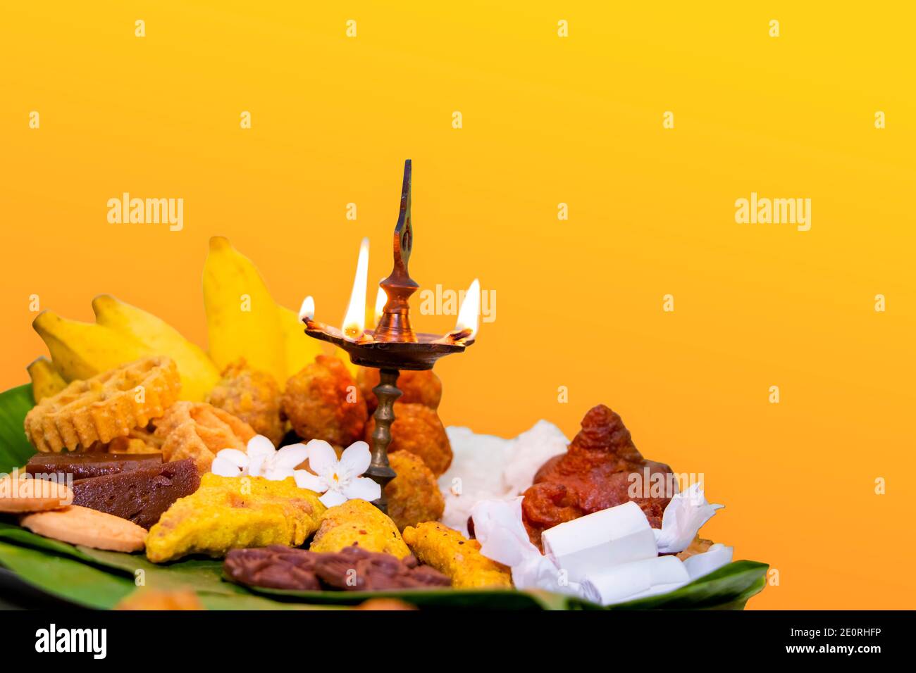 Sinhala Tamil New Year Traditional Foods with Oil lamp Stock Photo - Alamy