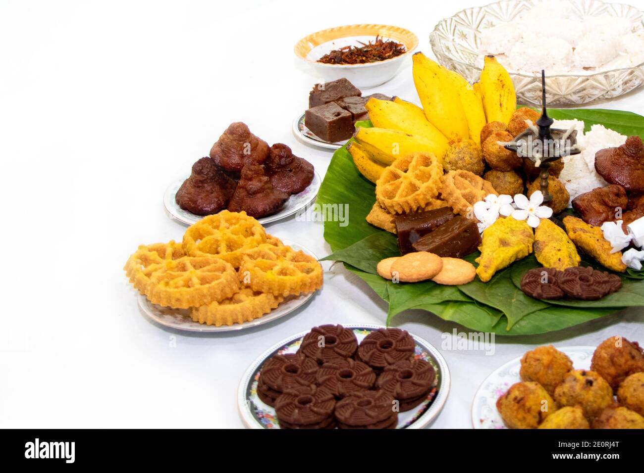 Sinhala Tamil New Year Traditional Foods with Oil lamp Stock Photo Alamy