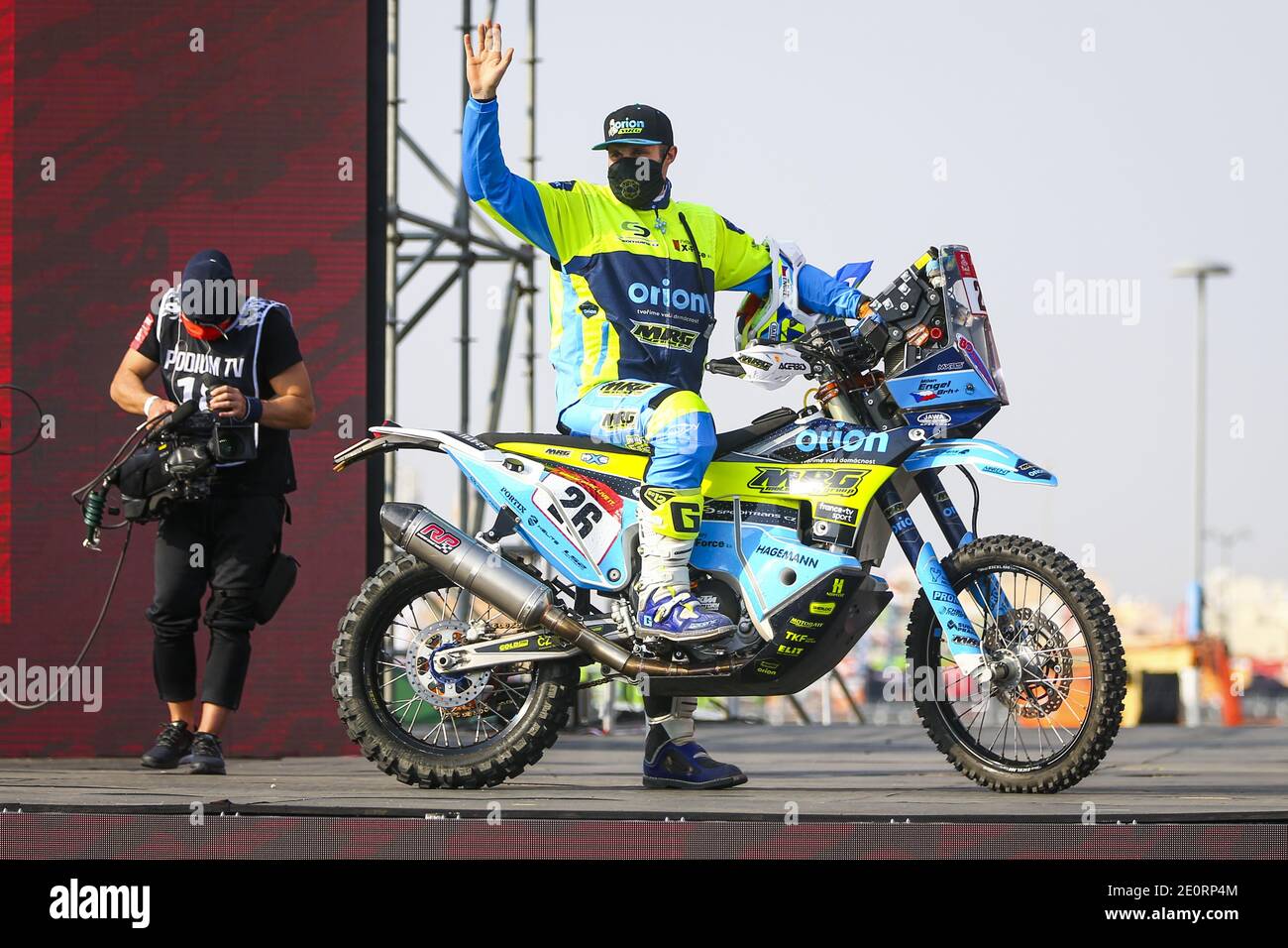 #26 Engel Milan (cze), KTM, Orion - Moto Racing Group MRG, Moto, Bike, action during the Dakar 2021as Prologue and start podium ceremony in Jeddah, Saudi Arabia on January 2, 2021 - Photo Julien Delfosse / DPPI / LM Stock Photo