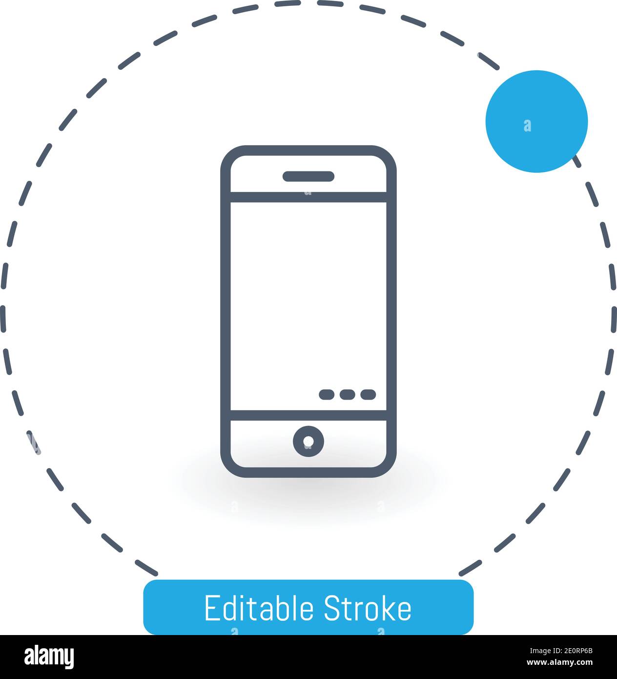 smartphone vector icon editable stroke outline icons for web and mobile ...