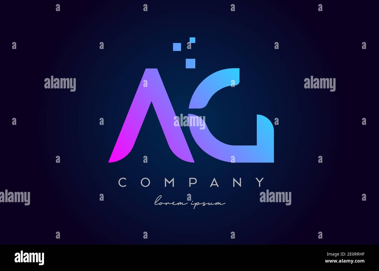 AG A G alphabet letter logo icon combination. Creative design for ...