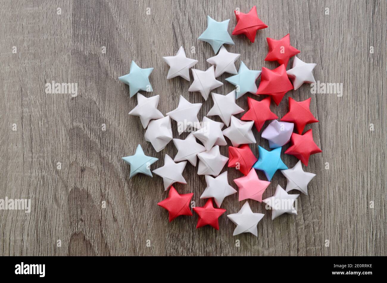 Origami Paper Stars Stock Photo - Alamy