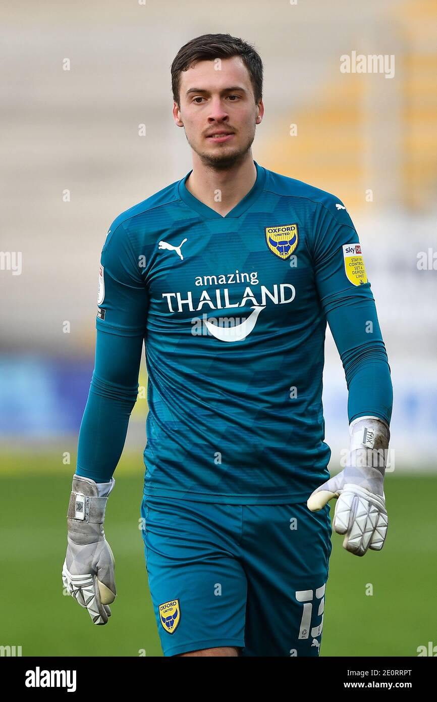 Burton On Trent England Jan 2nd Jack Stevens Of Oxford United During The Sky Bet League 1 Match Between Burton Albion And Oxford United At The Pirelli Stadium Burton Upon Trent On