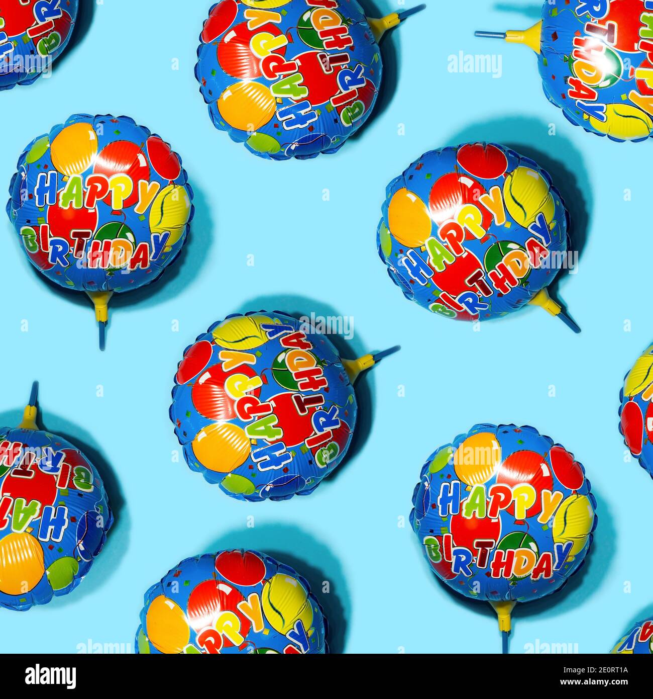 Party accessory on blue background Stock Photo