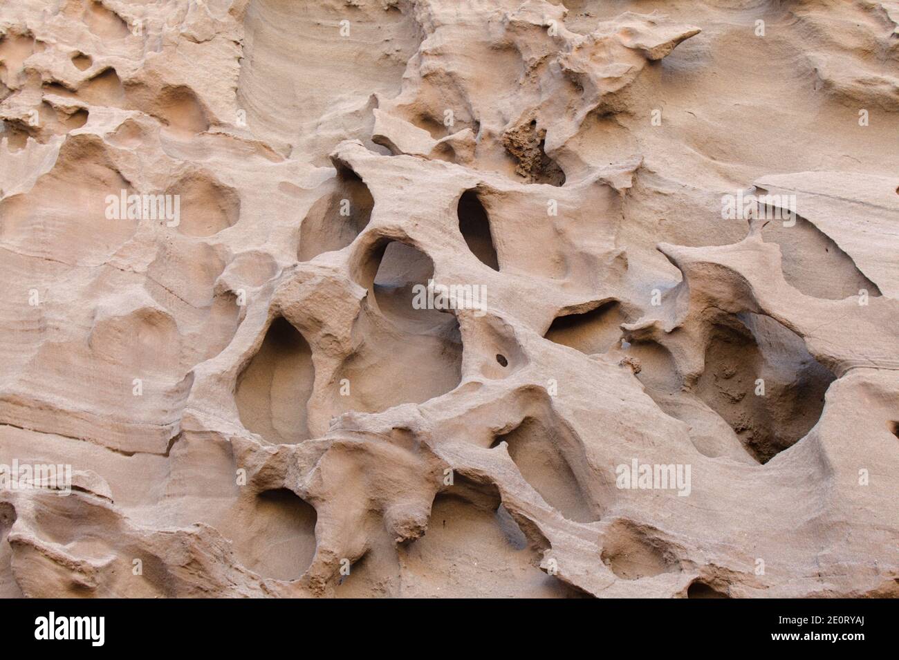 Gran Canaria, amazing sand stone erosion figures in ravines on Punta de las  Arenas cape on the western part of the island, also called Playa de Artena  Stock Photo - Alamy