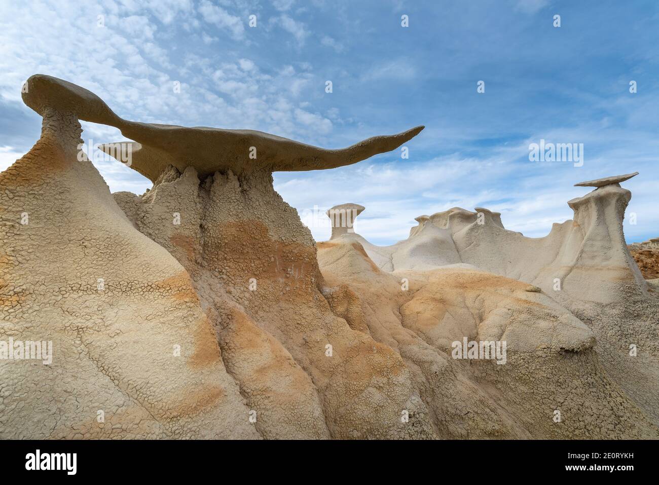The Wings rock formation in Bisti/De-Na-Zin Wilderness Area, New Mexico, USA Stock Photo