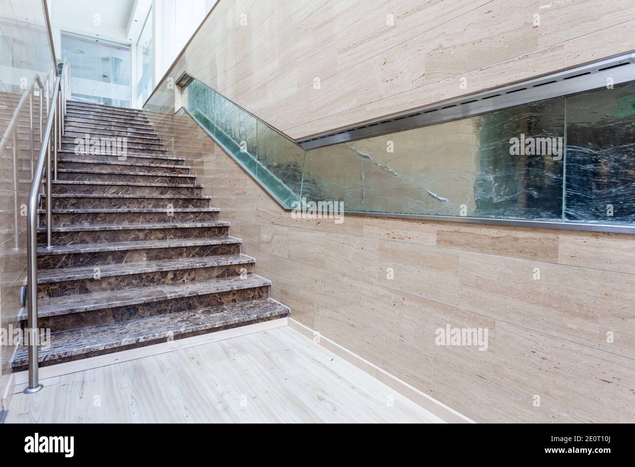 interior of modern marble stairs Stock Photo - Alamy, image size:1300x956