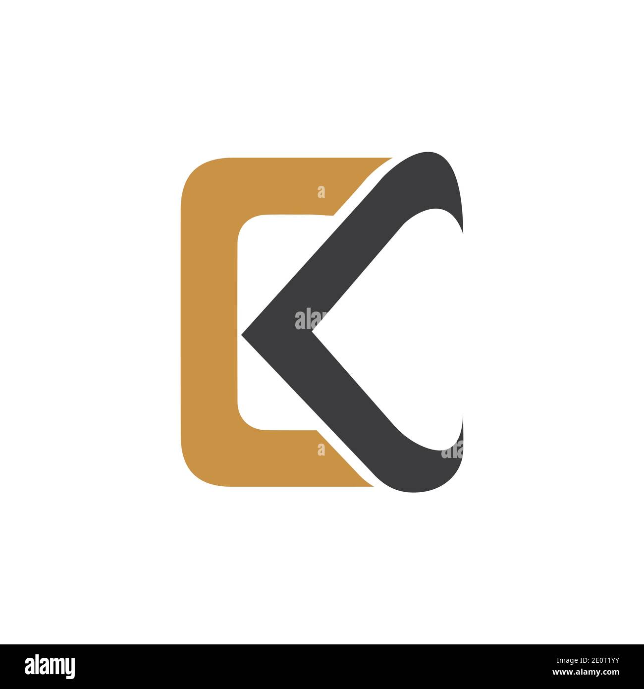 Creative abstract letter ck logo design. Linked letter kc logo design ...
