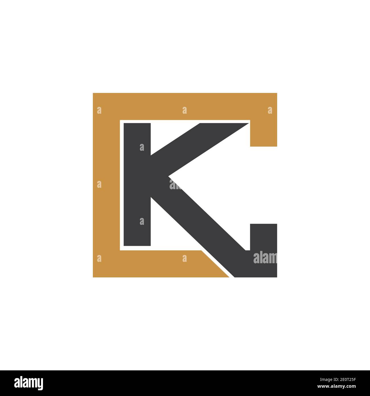 Creative abstract letter ck logo design. Linked letter kc logo design ...