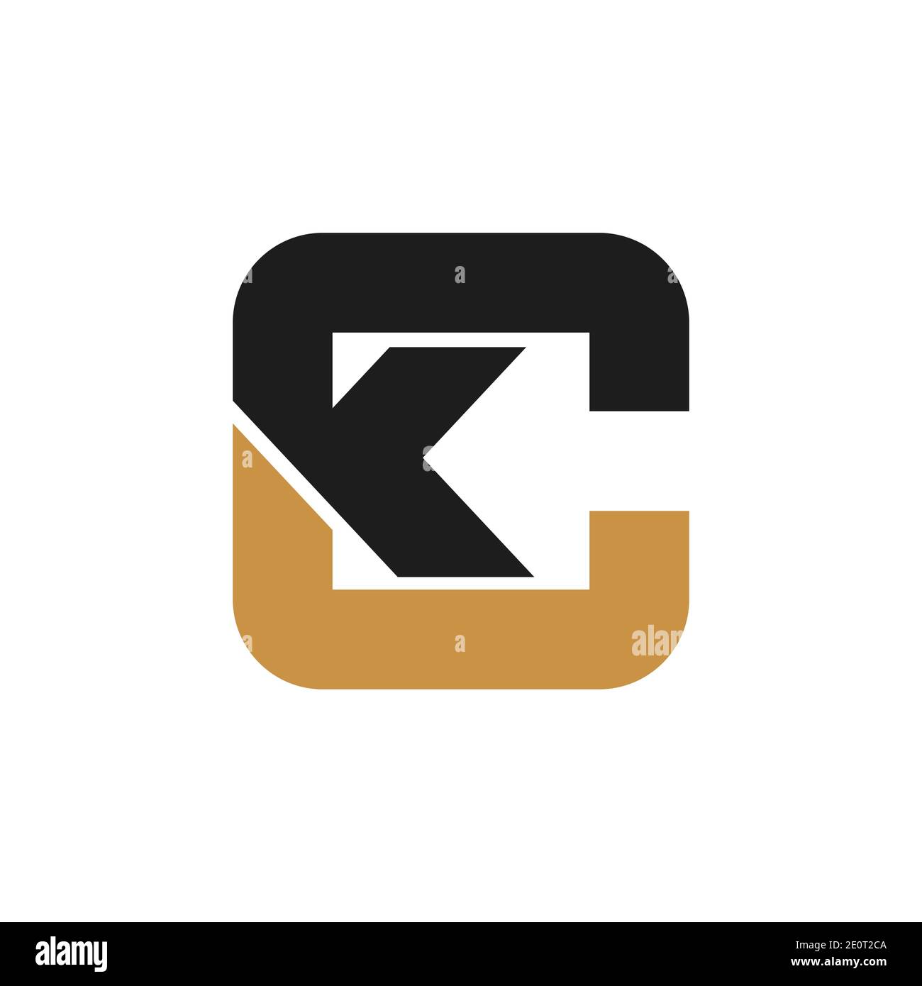 Creative abstract letter ck logo design. Linked letter kc logo design ...