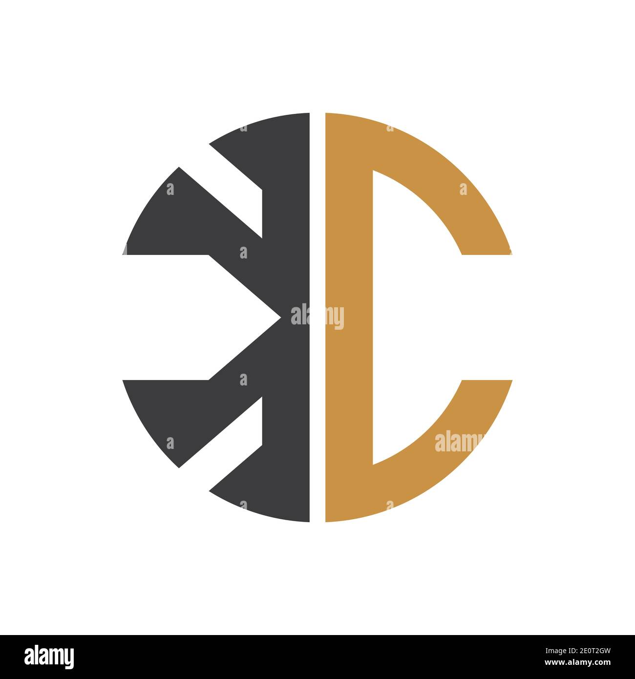 Creative abstract letter ck logo design. Linked letter kc logo design ...