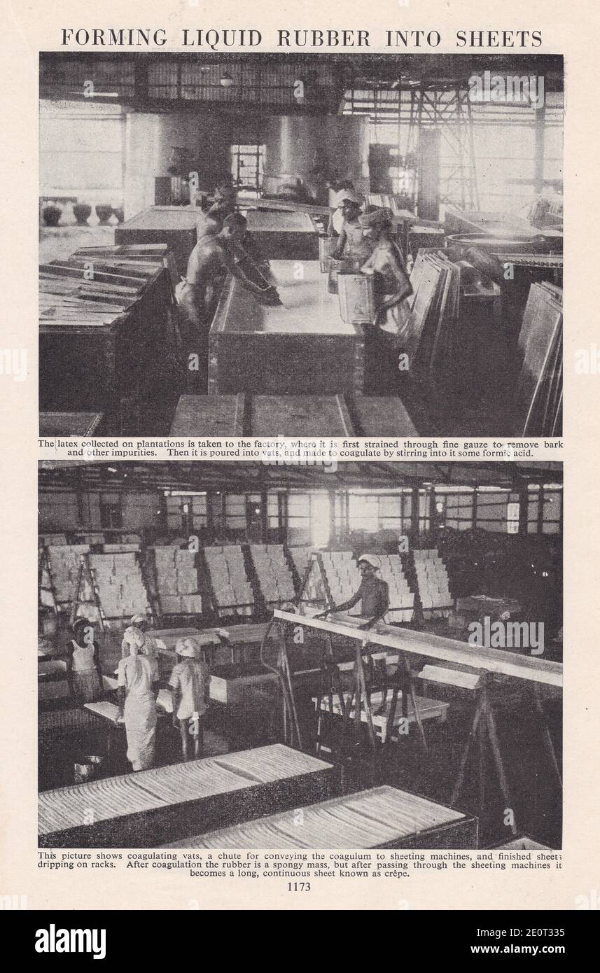 Forming liquid rubber into sheets Stock Photo Alamy