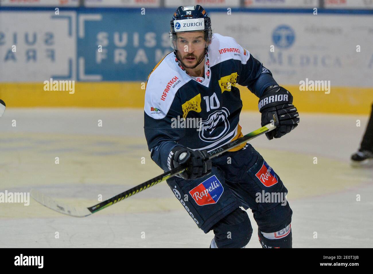 02 01 2021 Ambri Stadio Valascia National League Hc Ambri Piotta Fribourg Gotteron 10 Brian Flynn Ambri Switzerland Germany Austria Croatia Out Stock Photo Alamy