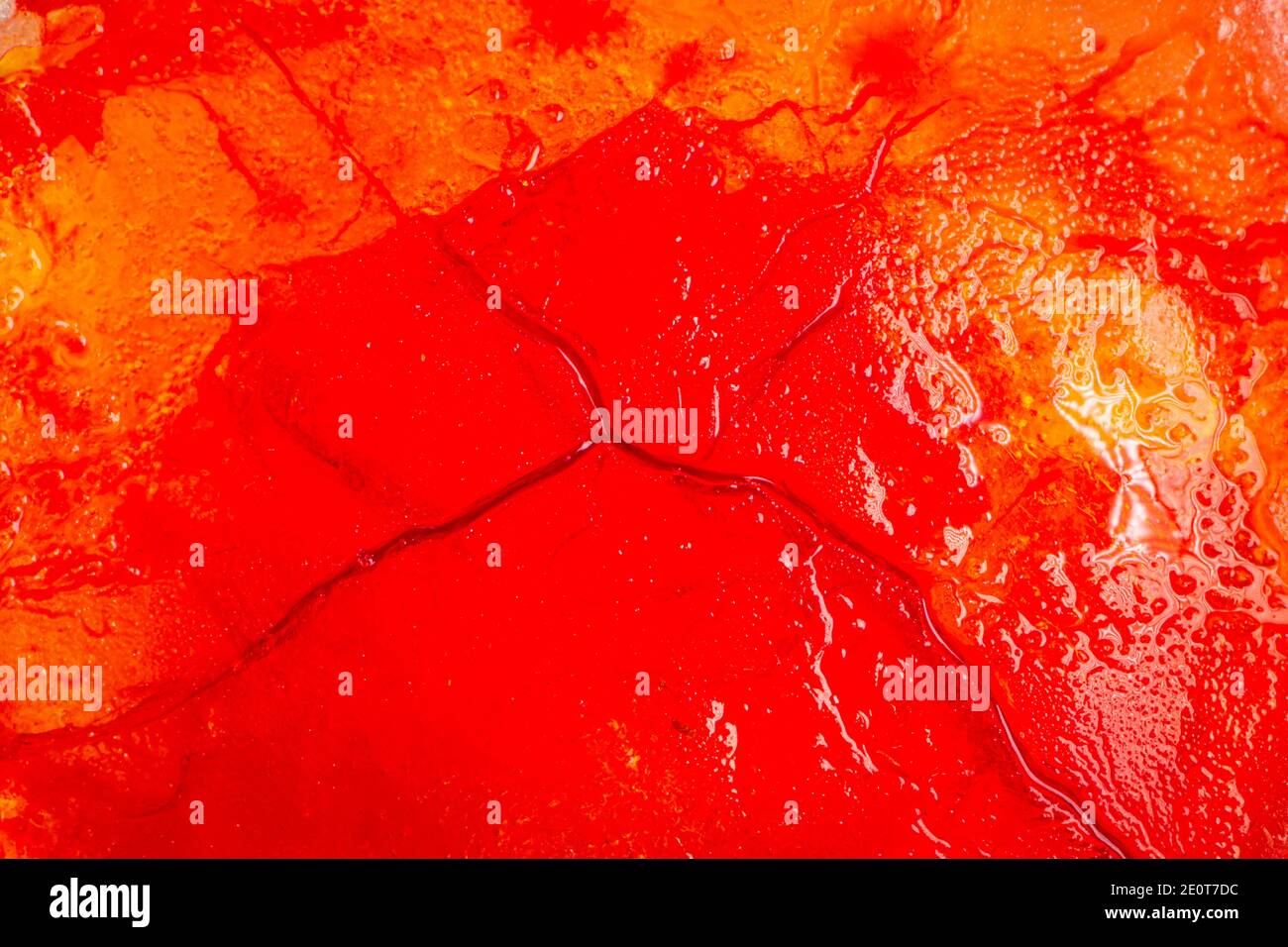 Image of bloodcolored liquids mixed with other organic fluids
