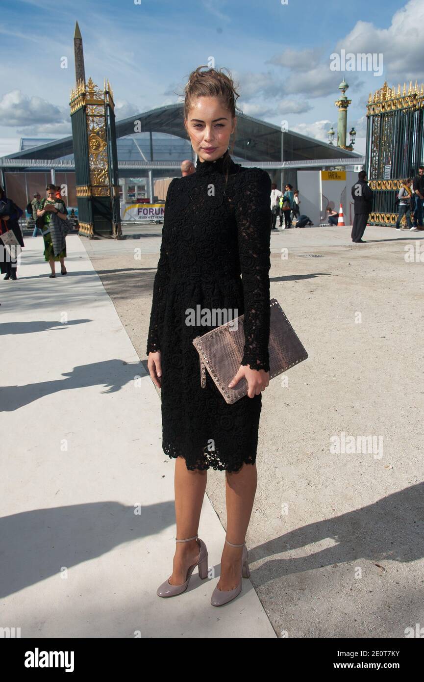Marie-Ange Casta attending the Valentino spring-summer 2013 collection held  at L'espace Ephemere des