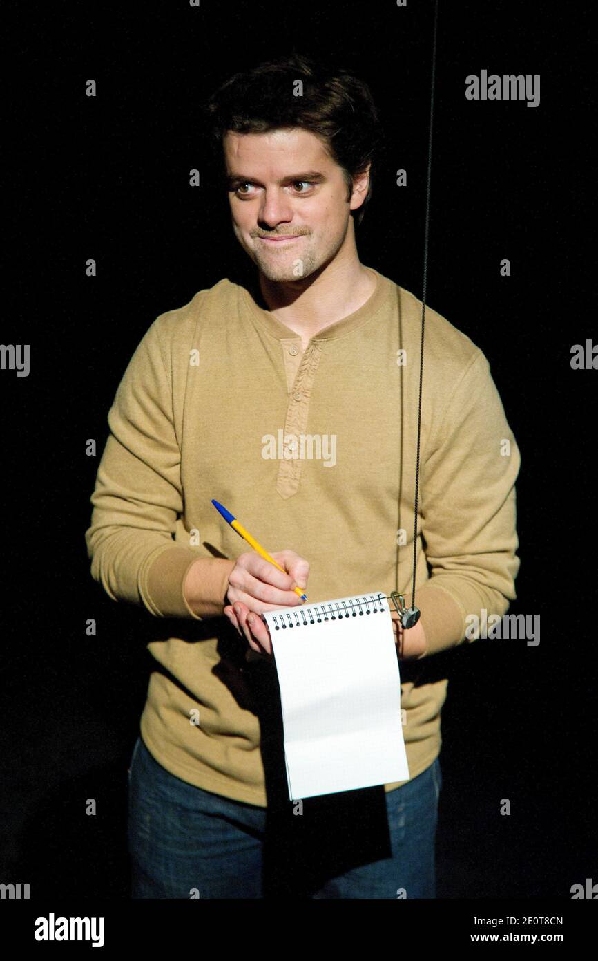 Guillaume Sentou performing during the 'Les Grands Moyens' new theater ...