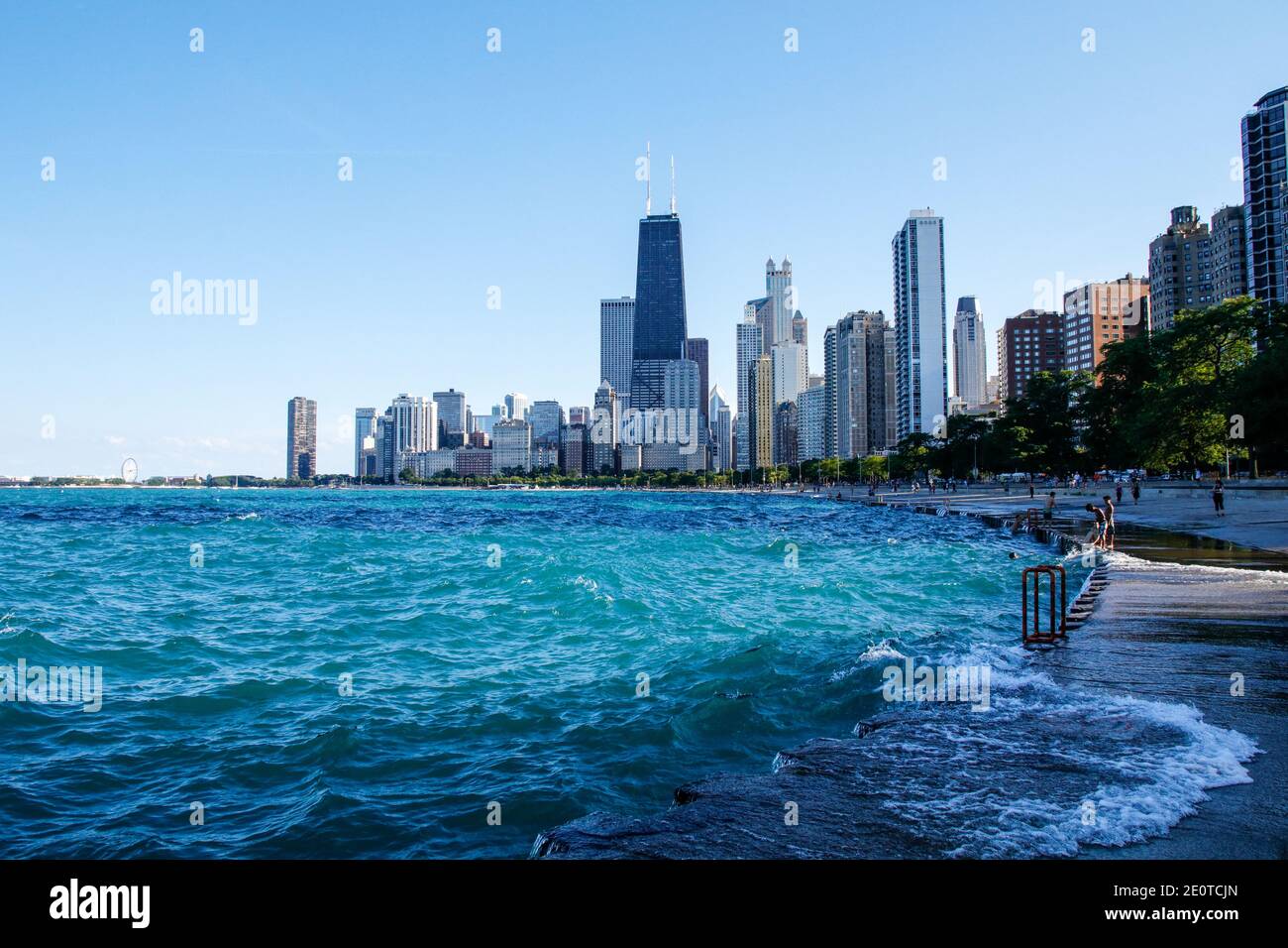 Chicago lakefront near North Avenue Beach Stock Photo - Alamy