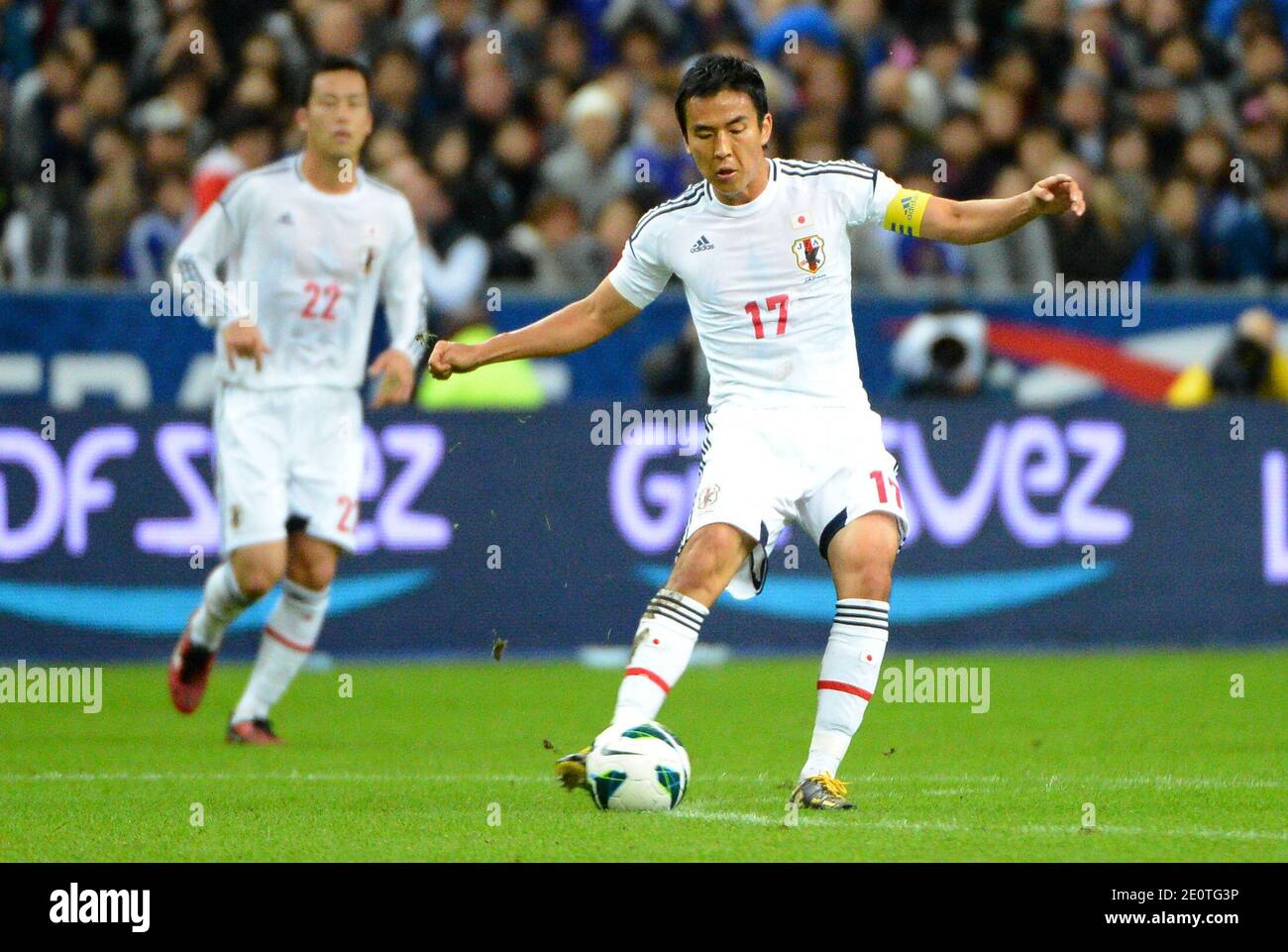 Japan's Makoto Hasebe during the Friendly International Soccer match, France Vs Japan at Stade de France in Saint-Denis suburb of Paris, France on October 12, 2012. Japan won 1-0. Photo by Christian Liewig/ABACAPRESS.COM Stock Photo