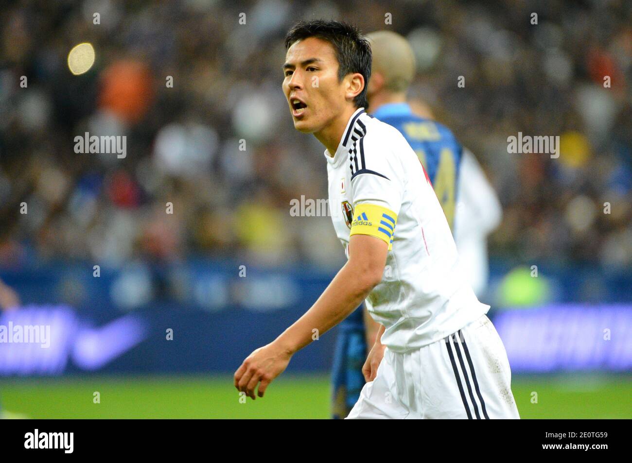 Japan's Makoto Hasebe during the Friendly International Soccer match, France Vs Japan at Stade de France in Saint-Denis suburb of Paris, France on October 12, 2012. Japan won 1-0. Photo by Christian Liewig/ABACAPRESS.COM Stock Photo
