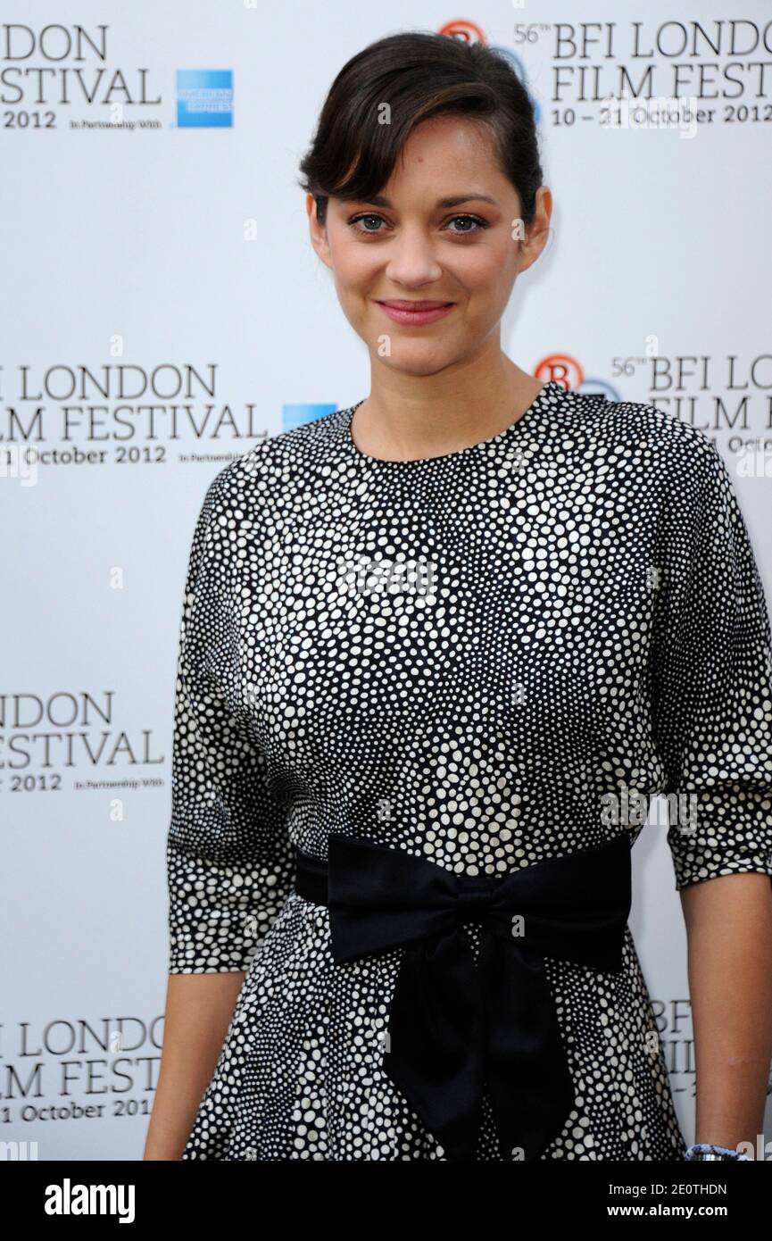 Marion Cotillard attends her screen talk as part of the 56th BFI London Film Festival at BFI Southbank in London, UK, on October 14, 2012. Photo by AURORE MARECHAL/ABACAPRESS.COM Stock Photo