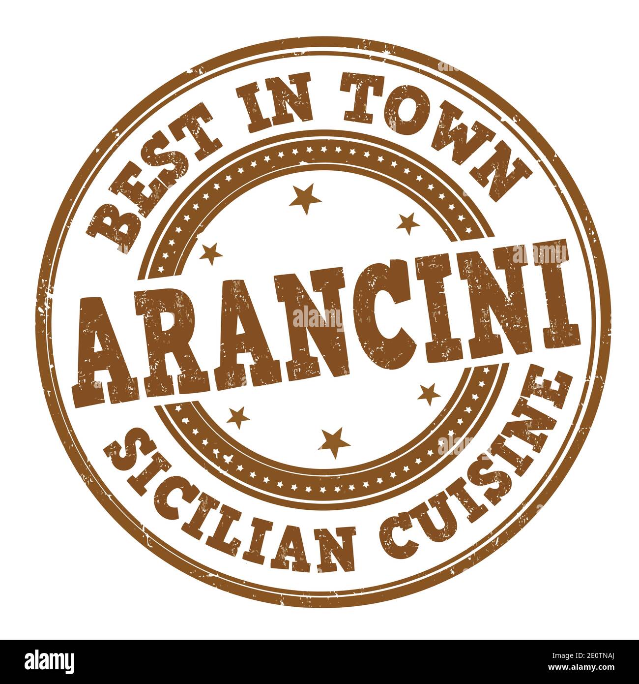 Arancini grunge rubber stamp on white background, vector illustration Stock Vector