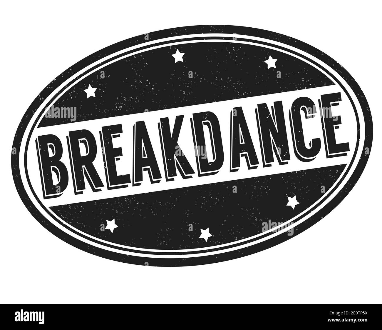Breakdance grunge rubber stamp on white background, vector illustration Stock Vector