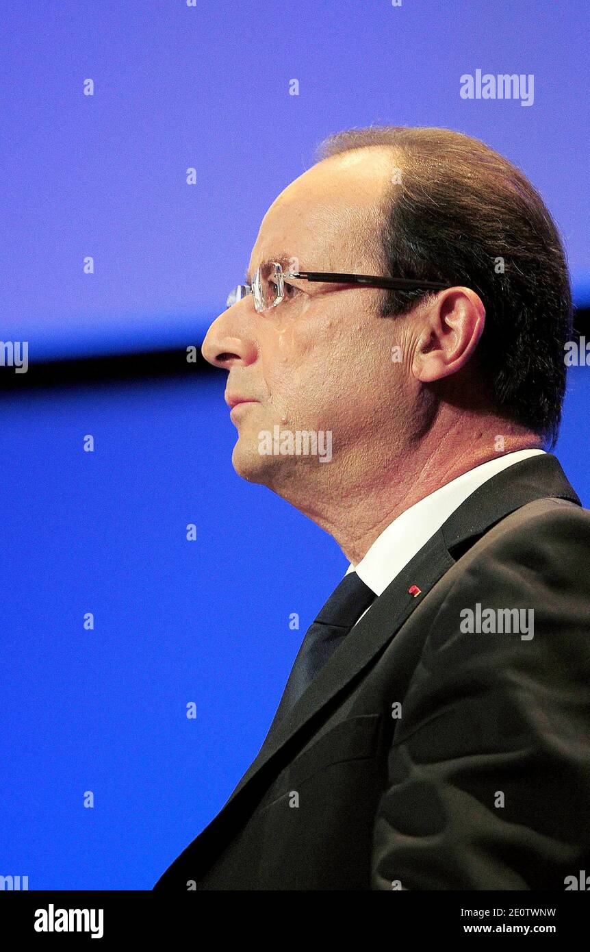 French President Francois Hollande is pictured during the 