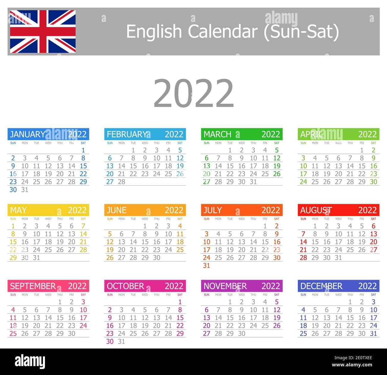Sat Calendar 2022 2022 English Type-1 Calendar Sun-Sat On White Background Stock Vector Image  & Art - Alamy