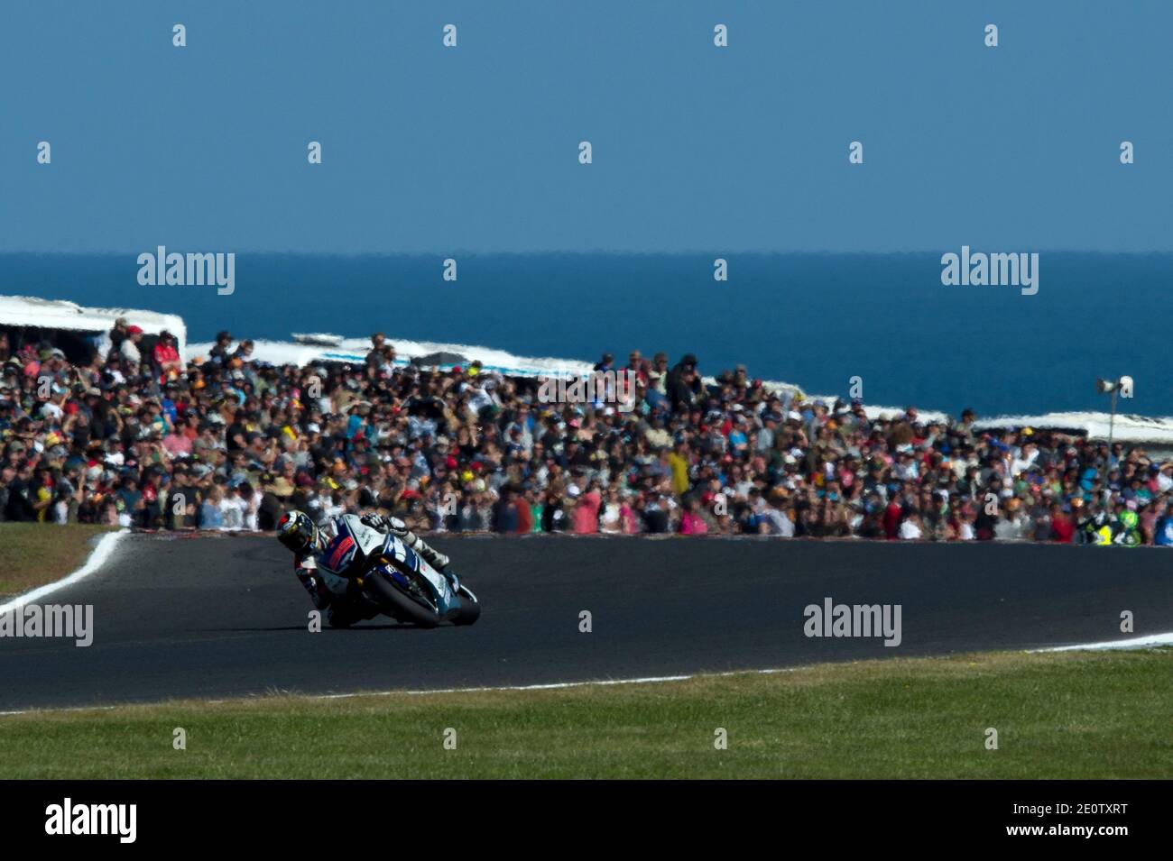 Spain's MotoGP rider Jorge Lorenzo from Yamaha during the MotoGP ...