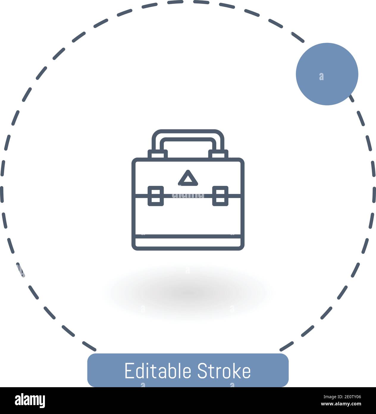 bag vector icon editable stroke outline icons for web and mobile Stock Vector