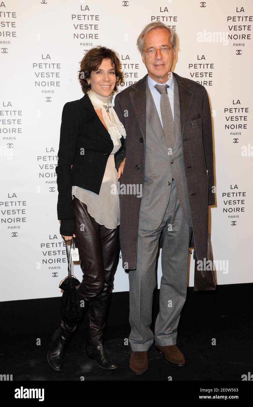 Olivier and Christine Orban attending Chanel's 'La Petite Veste Noire' (The Little Black Jacket) exhibition opening at Grand Palais in Paris, France on November 8, 2012. Photo by Alban Wyters/ABACAPRESS.COM Stock Photo